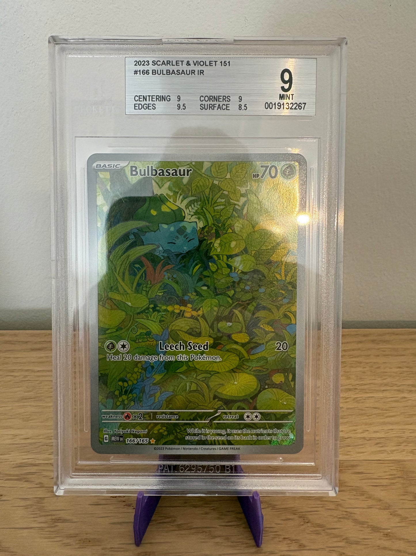Bulbasaur #166 – Pokémon Scarlet & Violet 151 – BGS 9
