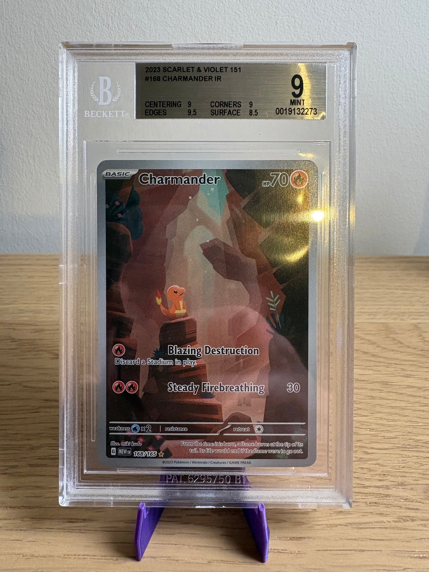 Charmander #168 – Pokémon Scarlet & Violet 151 – BGS 9