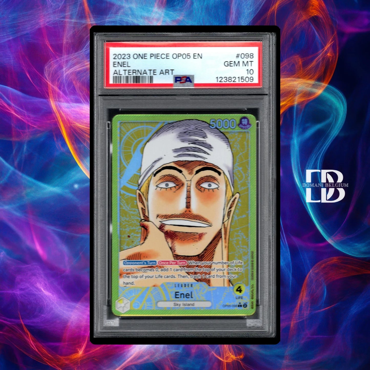 Enel [Alternate Art] OP05-098 from One Piece Awakening of the New Era (psa10)