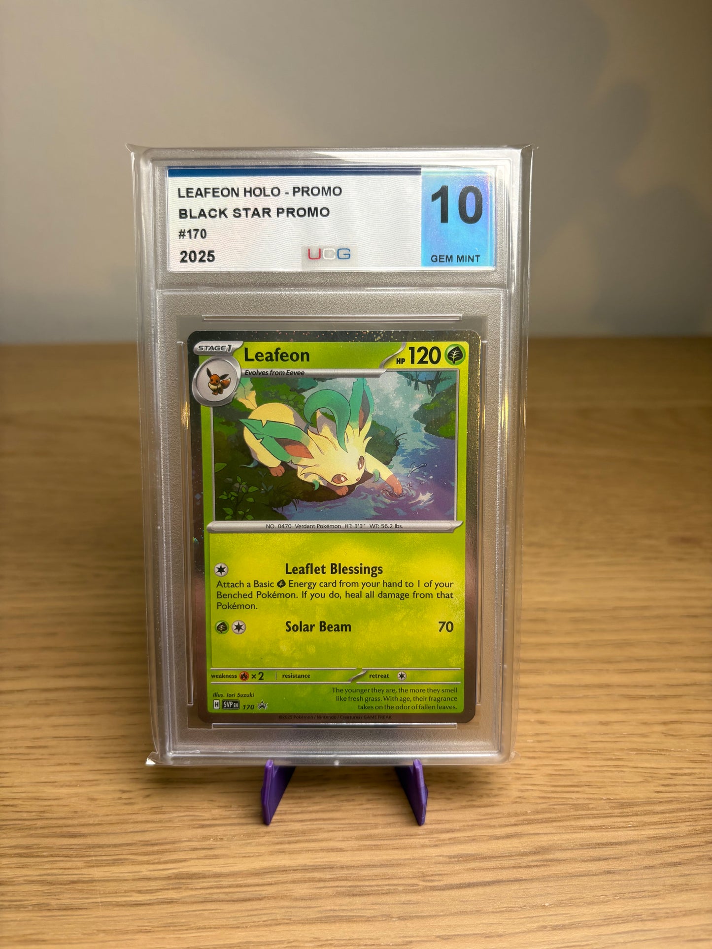 Pokemon Leafeon #170 (black star Promo) UCG 10 Gem Mint