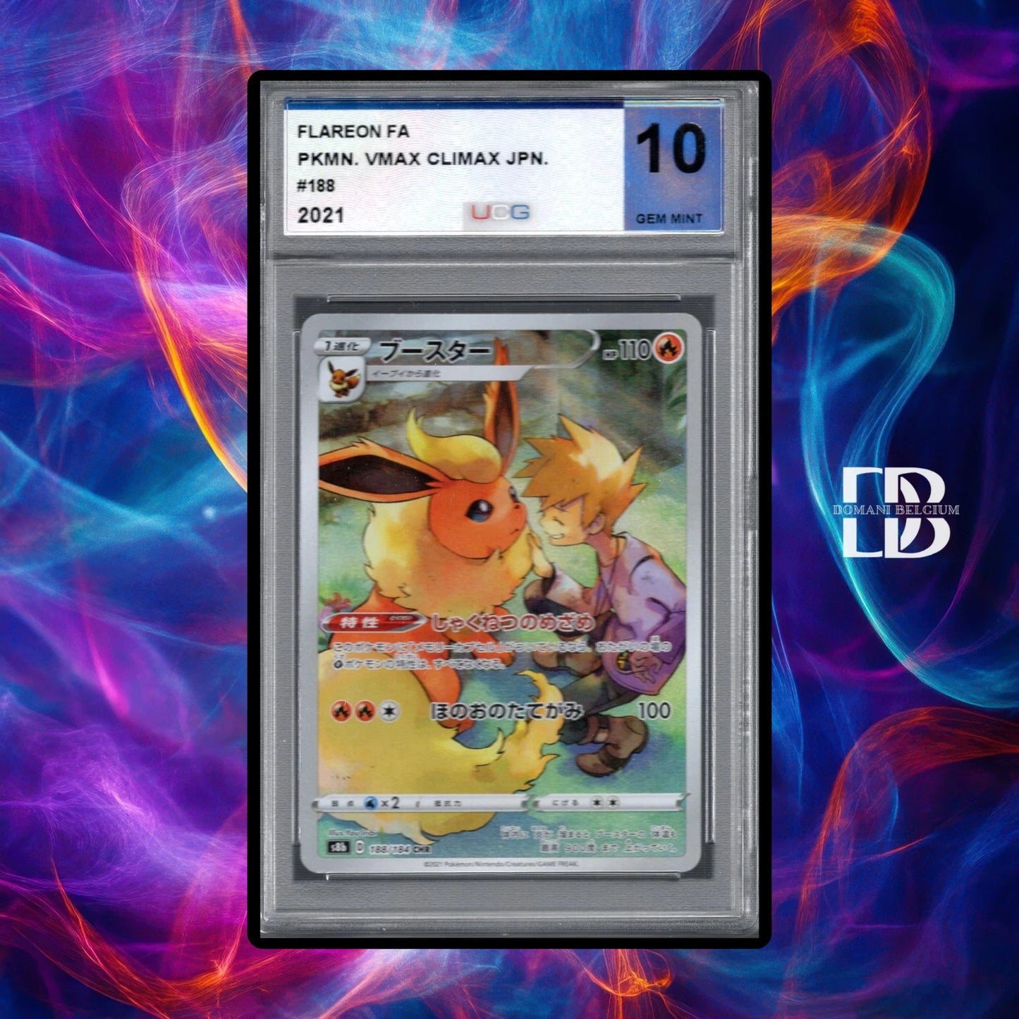 Pokemon Flareon #188 Japanese VMAX Climax UCG 10 Gem Mint