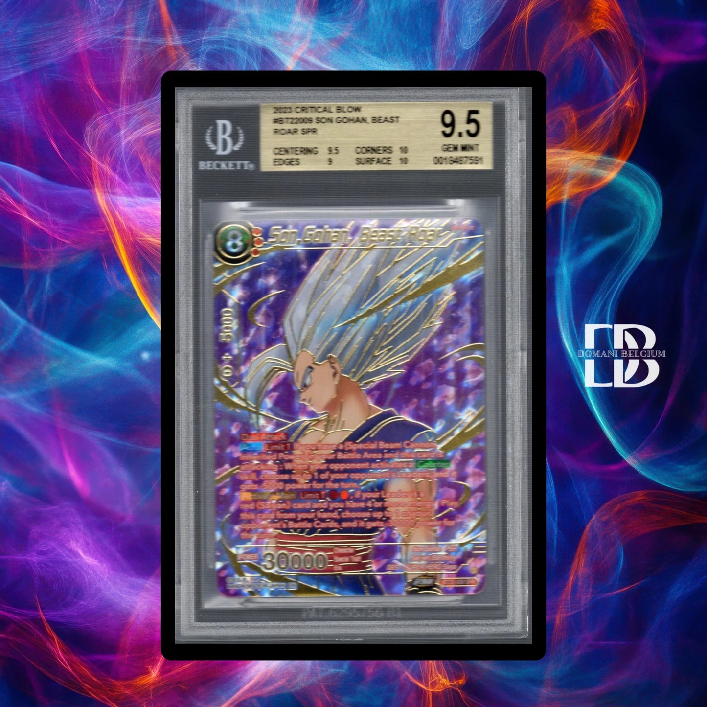 Dragon Ball Super Son Gohan Beast Roar SPR BT22-009 BGS 9.5 GEM MINT