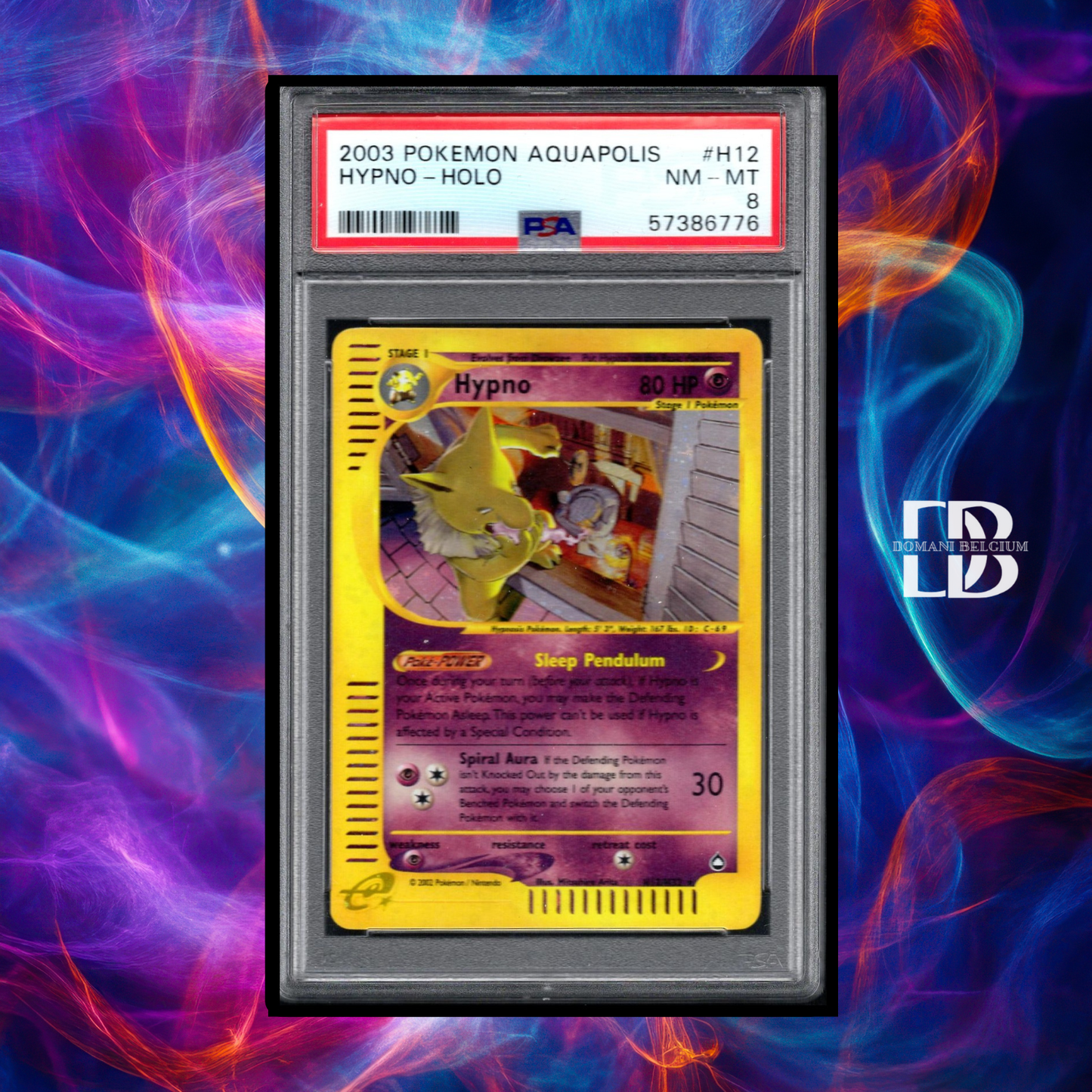 Hypno #H12 – Pokémon Aquapolis – PSA 8