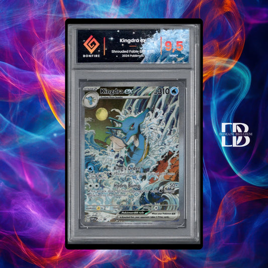 Pokemon Kingdra EX #131 English Promo Bonfire 9.5 Full Art Slab