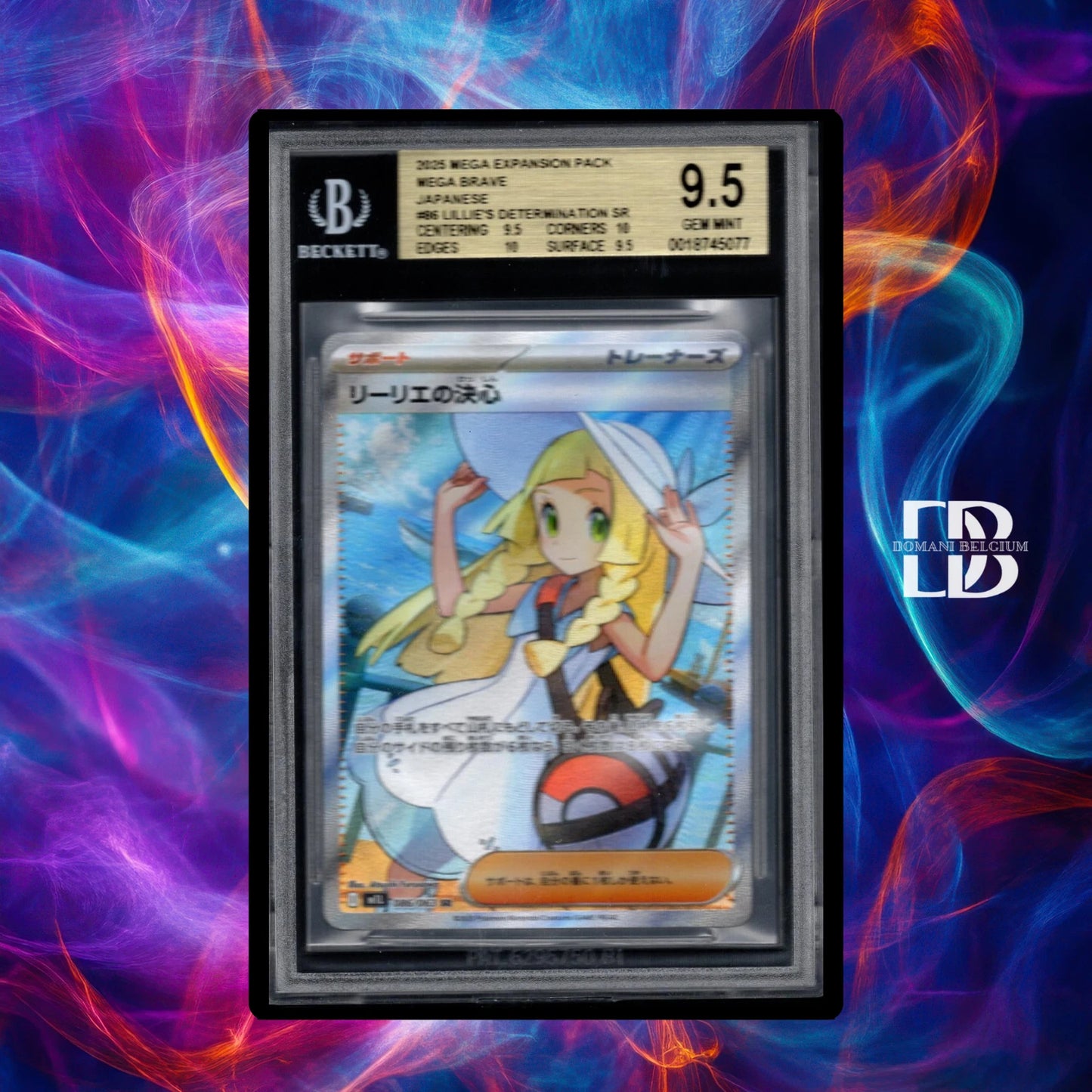 Pokemon Lillie's Determination #086 Japanese Mega Brave BGS 9.5