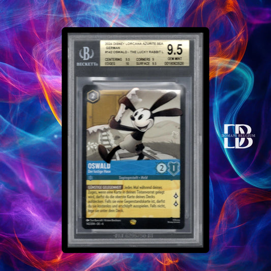 Disney Lorcana Oswald The Lucky Rabbit #142 (German) BGS 9.5