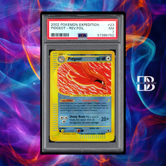 Pidgeot [Reverse Holo] #23 – Pokémon Expedition – PSA 7