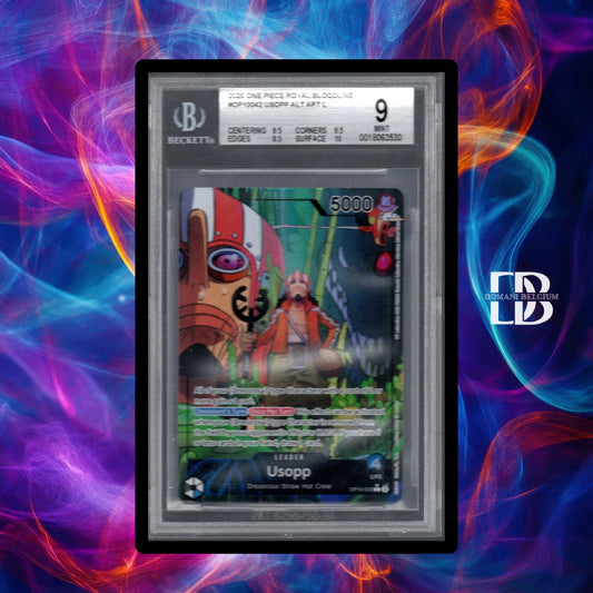 One Piece Usopp OP10-042 Alternate Art English BGS 9 Graded Card