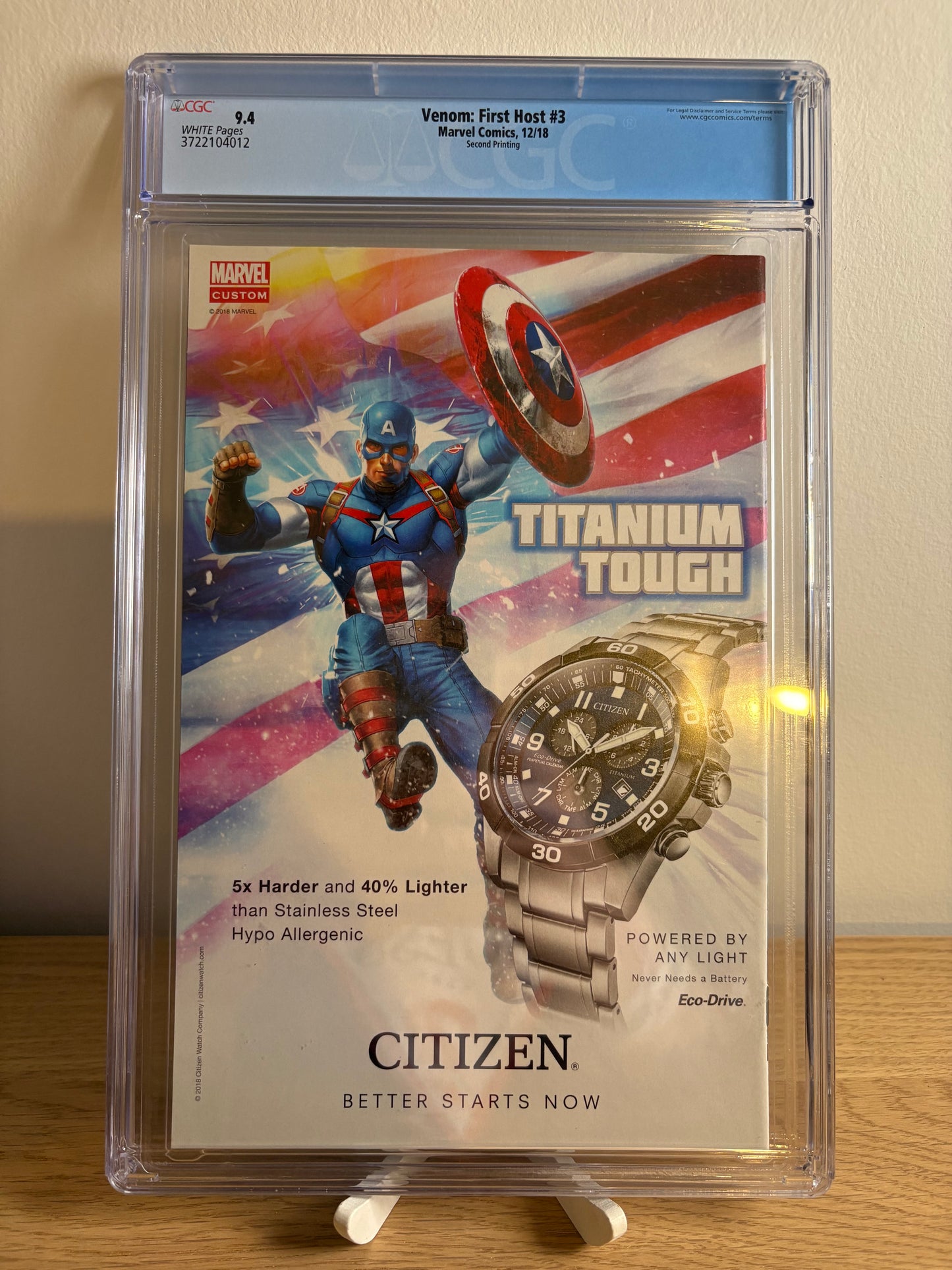 Venom First Host #3 (2018) 2nd Print Bagley – CGC 9.4