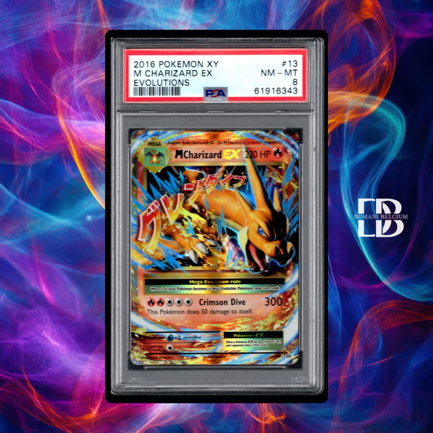 M Charizard EX #13 – Pokémon Evolutions – PSA 8